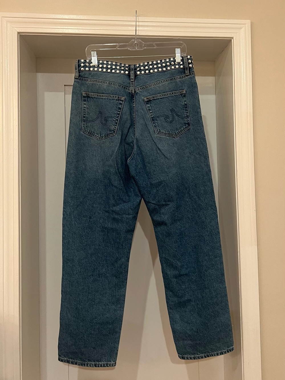Ag Adriano Goldschmied Rian Super High-Waist Straight Leg Jeans | 29 - Picture 11 of 12